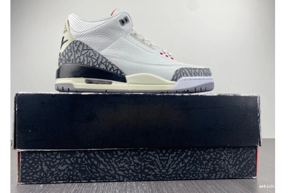 Cheap EP DN3707-100 Jordan White DN3707-100 Retro Reimagined 3 Cement 0318